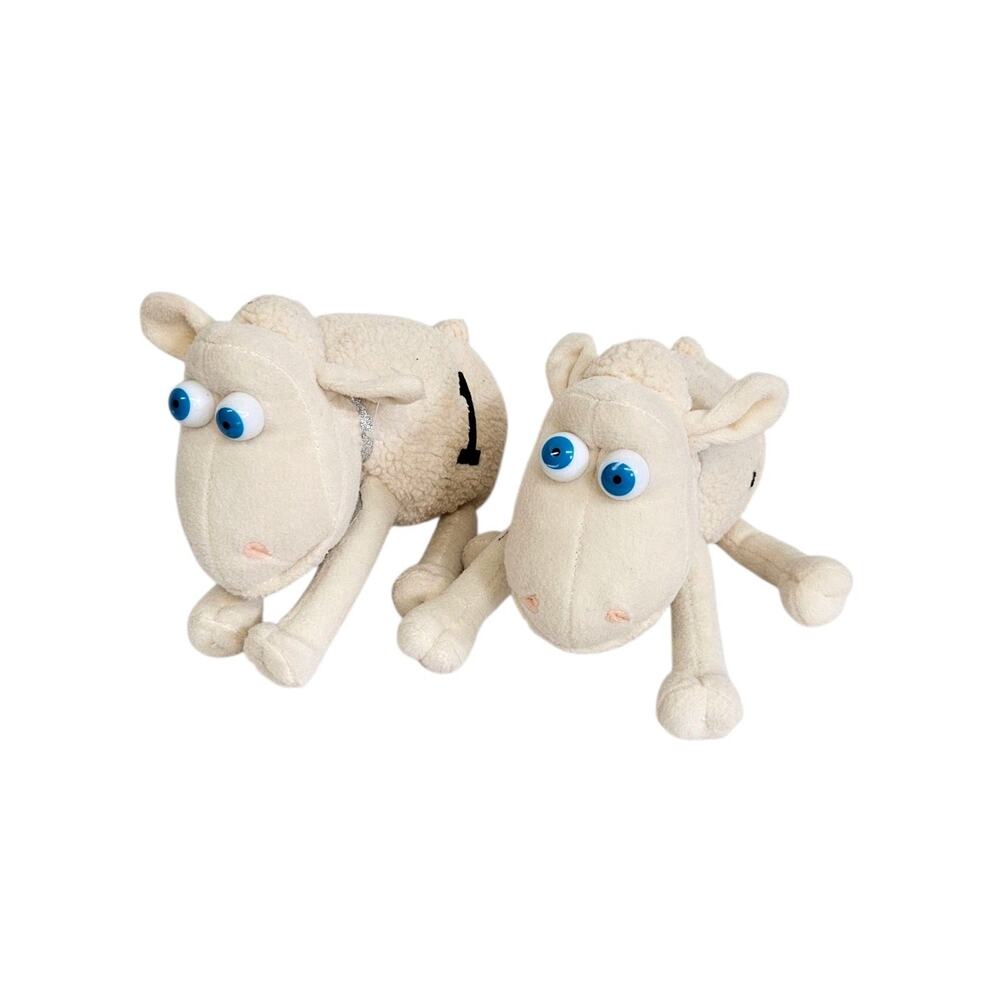 Pair Of 2 Serta #1 Counting Sleep Sheep Lamb 8" Plush Stuffed Animal Toys